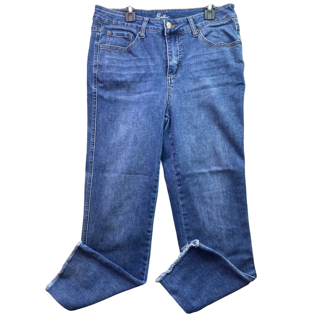 Billie Jeans Womens 8 Cropped Frayed Costal Beachy Outdoors Travel Streetwear